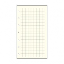 Kalendárium betét, jegyzetlap, "L", kockás, SATURNUS, chamois