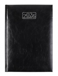 Naptár, tervező, A5, napi, VICTORIA OFFICE "Chrono", fekete (2026 évi)